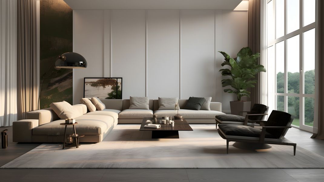 Modern Spacious Living Room