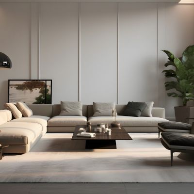 Modern Spacious Living Room