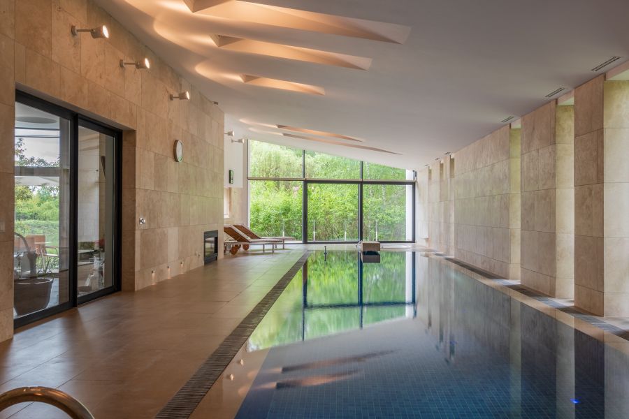 Modern Spacious Indoor Swimming Pool