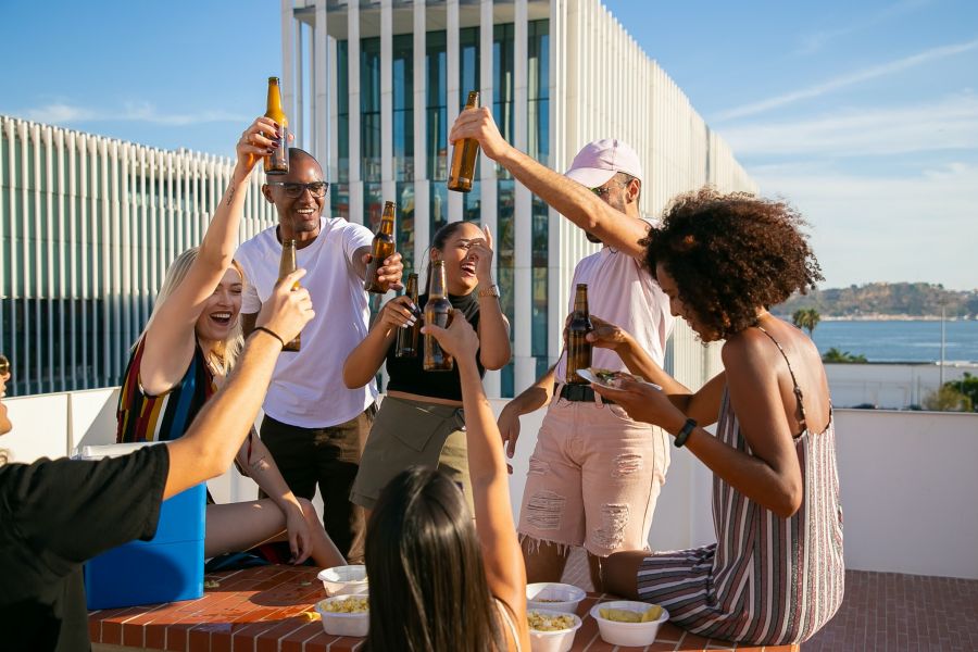 Rooftop Happy Hour with Friends